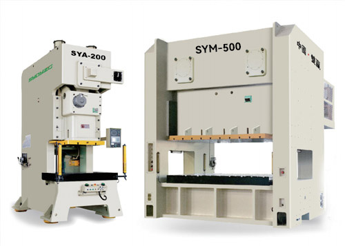 Key operating points for several major components of the gantry punch press
